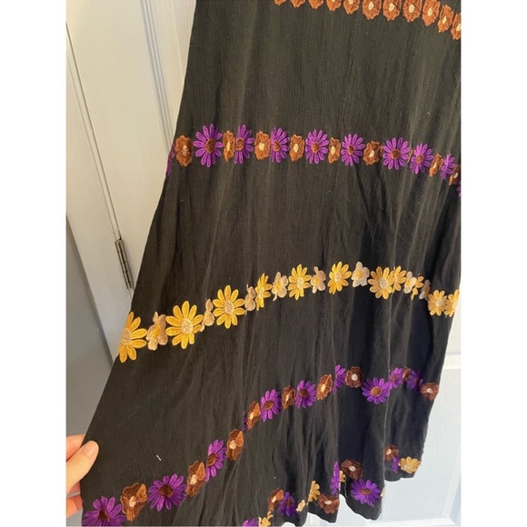 Anthropologie Antik Batik Julie Embroidered Cotton-gauze Maxi Dress - Picture 9 of 10